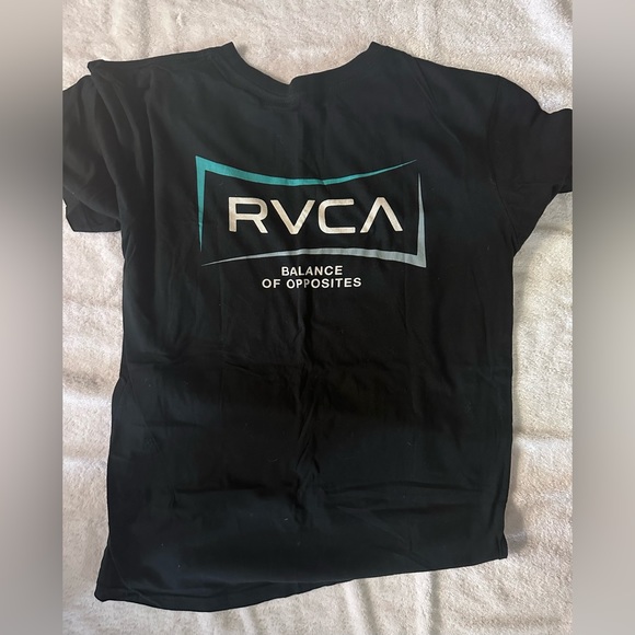 RVCA Men’s Medium Tee, Black, Like New! - Picture 2 of 2